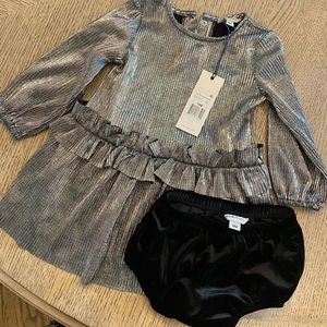 Adorable sparkly silver dress